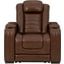 Backtrack Power Recliner With Power Headrest In Chocolate