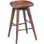 Bali 24 Inch Backless Swivel Counter Stool In Cappuccino