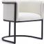 Bali Dining Chair in White and Black