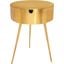 Bali Night Stand In Gold