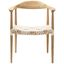 Bandelier Light Oak and Off White Arm Chair