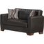Barato Upholstered Convertible Loveseat with Storage In Brown BAR-LS-BN-PU