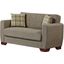Barato Upholstered Convertible Loveseat with Storage In Brown BAR-LS-FBN