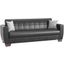 Barato Upholstered Convertible Sofabed with Storage In Black