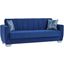 Barato Upholstered Convertible Sofabed with Storage In Blue