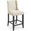 Baron Beige Upholstered Fabric Counter Stool