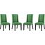 Baron Green Dining Chair Fabric Set of 4