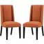 Baron Orange Dining Chair Fabric Set of 2