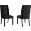 Baron Performance Velvet Dining Chair Set Of 2 In Black