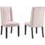 Baron Performance Velvet Dining Chair Set Of 2 In Pink