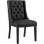 Baronet Black Vinyl Dining Chair