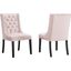 Baronet Performance Velvet Dining Chair Set Of 2 In Pink
