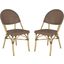 Barrow Brown Stacking Indoor/Outdoor Side Chair FOX5203A