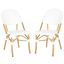 Barrow Off White Stacking Indoor/Outdoor Side Chair Set of 2 FOX5203C