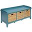 Bartholome Teal Accent and Storage Bench