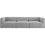 Bartlett Upholstered Fabric 3-Piece Sofa In Light Gray