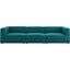 Bartlett Upholstered Fabric 3-Piece Sofa In Teal