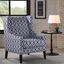 Barton Wing Chair In Navy