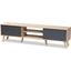 Baxton Studio Clapton Modern And Contemporary Two Tone Grey And Oak Brown Finished Wood Tv Stand