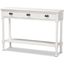 Baxton Studio Garvey French Provincial White Finished Wood 3 Drawer Entryway Console Table