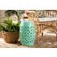 Baxton Studio Hallie Modern and Contemporary Aqua Finished Metal Outdoor Side Table