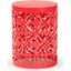 Baxton Studio Jamila Modern and Contemporary Red Finished metal Outdoor Side Table