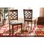 Baxton Studio Mael Modern And Contemporary Grey Fabric Upholstered And Walnut Brown Finished Wood 2-Piece Dining Chair Set