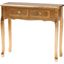 Baxton Studio Newton Classic And Traditional Gold Finished Wood 2-Drawer Console Table