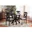 Baxton Studio Riona Modern Transitional Grey Fabric Upholstered and Dark Brown Finished Wood 5-Piece Dining Set