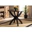 Baxton Studio Tilde Modern and Contemporary Dark Brown Finished 35-Inch-Wide Round Wood Dining Table