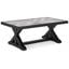Beachcroft Outdoor Coffee Table In Black/Light Gray