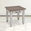 Bear Creek Rustic Ivory And Honey End Table