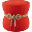 Beat Atomic Red Nautical Rope Upholstered Fabric Ottoman EEI-3483-ATO