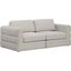 Beckham Durable Linen Textured Fabric Modular Sofa In Beige