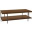 Bedford Park Tobacco Occassion Rectangular Coffee Table With Shelf