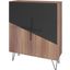 Beekman 43.7 Low Cabinet With 4 Shelves In Brown And Black