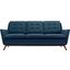 Beguile Azure Upholstered Fabric Sofa