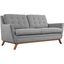 Beguile Gray Upholstered Fabric Loveseat EEI-1799-GRY