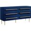 Bellanova Navy Dresser With Gold Accents