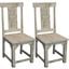 Benedict Dining Chair Set of 2 In White Wash