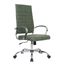 Benmar High Back Leather Office Chair In Green