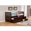 Benny Twin Captain Bed With Twin Trundle and 3 Drawers In Java