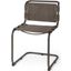 Berbick Brown And Gray Suede With Iron Frame Dining Chair Set of 2