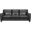 Bergen 87 Inch Pewter Genuine Leather Square Arm Sofa