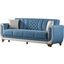 Berre 3 Seat Convertible Sleeper Sofa In Blue