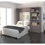 Cielo By Premium Bark Gray and White 89" Full Wall Bed Kit