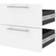 Bestar Orion 2 Drawer Set For 20W Narrow Shelving Unit In White And Walnut Grey