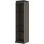 Bestar Orion 20W Narrow Shelving Unit In Bark Gray And Graphite