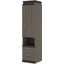 Bestar Orion 20W Storage Cabinet With Pull-Out Shelf In Bark Gray And Graphite