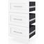 Bestar Pur 3 Drawer Set For Pur 25W Shelving Unit In White